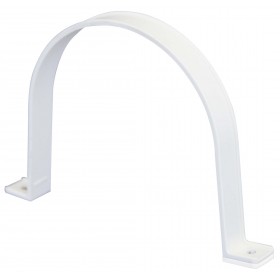 Abrazadera circular  Ø125mm PVC BLANCO