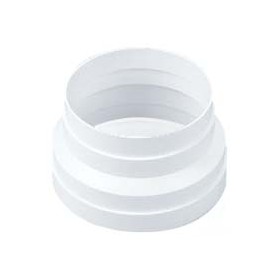 Adaptador Ø125mm a Ø120mm PVC BLANCO