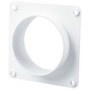 Remate pared redondo Ø100mm PVC BLANCO