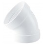 Codo 45º circular Ø150mm PVC BLANCO