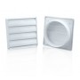 Ventanilla salida redonda conexion Ø125mm PVC BLANCO
