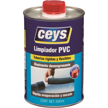 Bote 500ml disolvente CEYS limpiador PVC