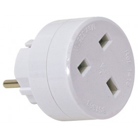 Adaptador enchufe europeo - inglés VOLTIMERC