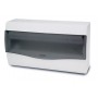 Caja distribución eléctrica de superficie puerta transparente 18 módulos VOLTIMERC NV IP40