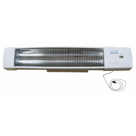 Estufa eléctrica infrarrojos de baño para pared con interruptor de cuerda MERCALOR 400/800W 230VAC