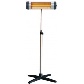 Estufa eléctrica de terraza con pie regulable MERCALOR 1500W 230VAC