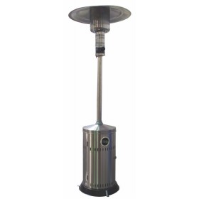 Estufa de gas butano para exterior inox. con ruedas MERCALOR MERCASOL INOX 13kW