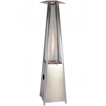 Estufa de gas butano para exterior piramidal inox. MERCALOR MERCALUZ 13kW