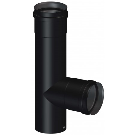 Te 90º entronque hembra Ø100mm chimenea DINAK DEKO PELLETS