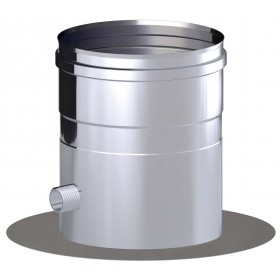 Placa base con desagüe chimenea DINAK SW 304 Ø175mm