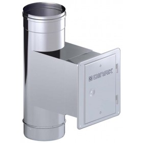 Te 90º con puerta inspección chimenea DINAK SW 316L Ø125mm