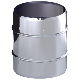 Manguito Macho-Macho chimenea DINAK SW 316L Ø110mm