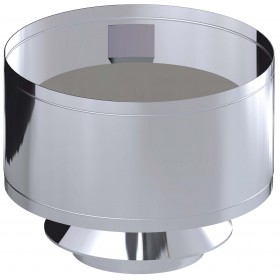 Sombrerete antilluvia con abrazadera Ø175/235mm chimenea DINAK DP inox. AISI304/304
