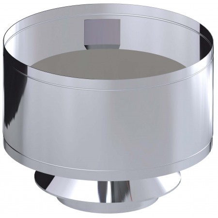 Sombrerete antilluvia con abrazadera Ø175/235mm chimenea DINAK DP inox. AISI304/304