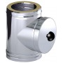 Te 87º entronque cilindrico y tapa con asa chimenea DINAK DP LEÑA 316L/304 Ø200/260mm