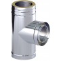 Te 90º con deflector chimenea DINAK GE30+ 304/304 Ø500/560mm