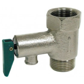 Válvula seguridad y retencion para termo con palanca 1/2" 8kg/cm2