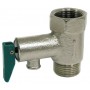 Válvula seguridad y retencion para termo con palanca 1/2" 8kg/cm2