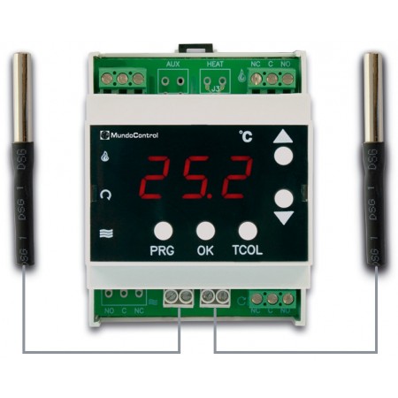 Comprar Termost. Diferencial Mundocontrol Rd-Mu/1/Minical 2 Sondas 1 Rele Contador Kwh SO15042 al Mejor Precio