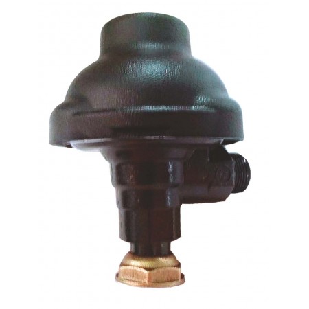 Regulador de abonado en escuadra 3/4" macho. y tuerca loca 7/8" con presión de salida 21 mbar