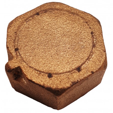 Tapón latón hembra con precinto 1"