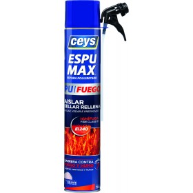 Bote 750ml espuma poliuretano CEYS ESPUMAX STOP FUEGO con cánula