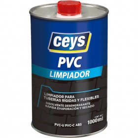 Bote 1L disolvente CEYS limpiador PVC
