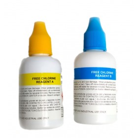 Caja 2 uds Botes reactivo cloro libre líquido HANNA HS93701-F1 para 100 determinaciones