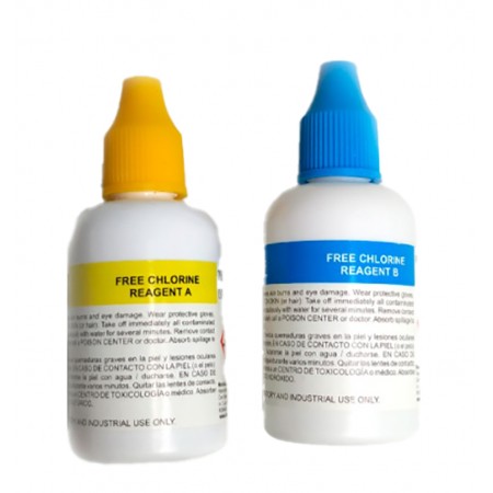 Caja 2 uds Botes reactivo cloro libre líquido HANNA HS93701-F1 para 100 determinaciones
