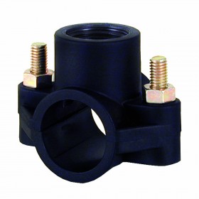 Collarín para tubo PVC con toma Ø50mm 1/2" H