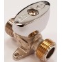 Llave gas cromada macho  M21.8 izq. x M20x150 PN5