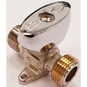 Llave gas cromada macho  M21.8 izq. x M20x150 PN5