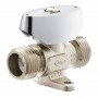 Válvula gas cromada para interior m-10 de 3/4" PN5