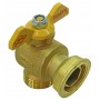 Válvula gas contador escuadra 3/4" mariposa PN5