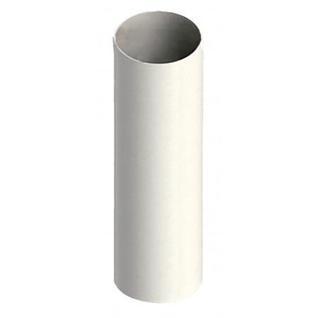 Chimenea Ø100x1000mm Macho-Macho aluminio pintado blanco chimenea FIG