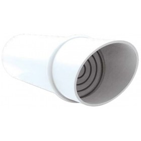 Deflector antilluvia horizontal Ø80mm aluminio chimenea FIG