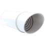 Deflector antilluvia horizontal Ø80mm aluminio chimenea FIG