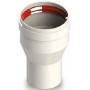 Ampliación Ø110mm a Ø127mm Macho-Hembra aluminio pintado chimenea FIG