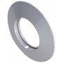 Plafón Ø110mm acero pintado blanco chimenea FIG