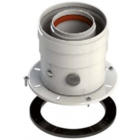 Conexion vertical Ø60/100mm compatible calentador SAUNIER DUVAL chimenea FIG