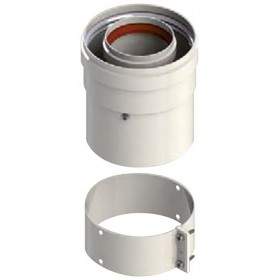 Conexión vertical Ø60/100mm compatible calentador VAILLANT chimenea FIG