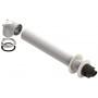 Kit horizontal Ø60/100mm PP/acero lacado blanco chimenea FIG compatible SAVIO