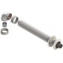 Kit horizontal Ø60/100mm aluminio pintado blanco chimenea FIG