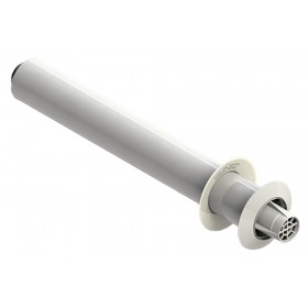 Tramo terminal coaxial horizontal Ø60/100mm chimenea FIG