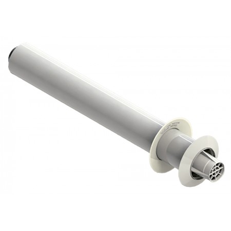 Tramo terminal coaxial horizontal Ø60/100mm chimenea FIG