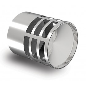 Deflector horizontal Ø60mm acero inox. chimenea FIG