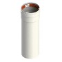 Chimenea Ø80x1000mm Macho-Hembra aluminio pintado blanco chimenea FIG