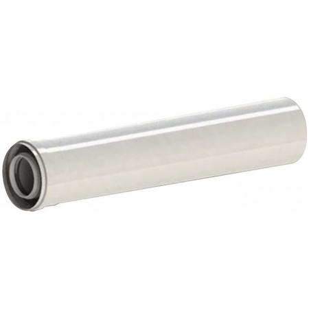 Chimenea Ø80/110x1000mm en aluminio blanco chimenea FIG