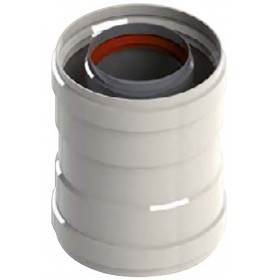 Manguito Ø80/110mm en aluminio pintado epoxi chimenea FIG