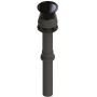 Salida techo Ø80/110mm negra chimenea FIG